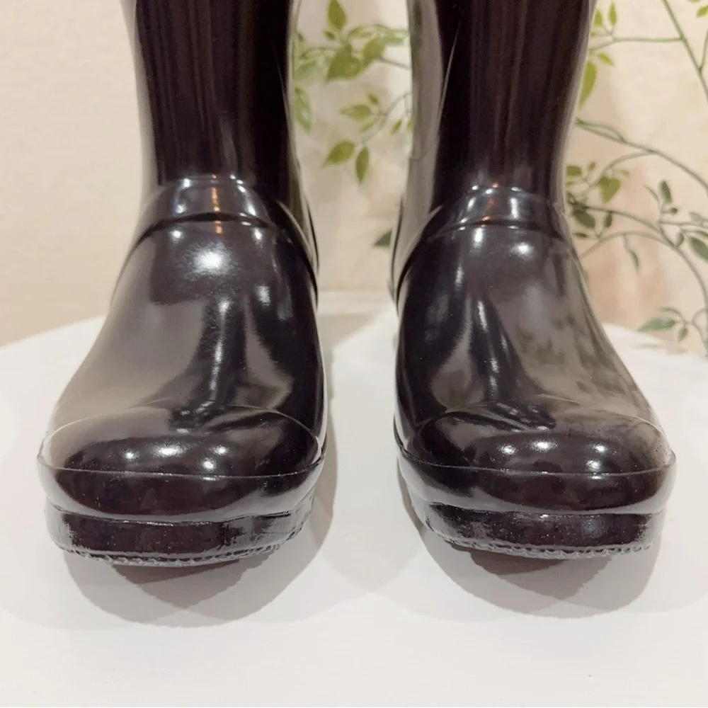 Hunter Women's Original Tall Gloss Rain Boots Knee High Size US8 NWOB